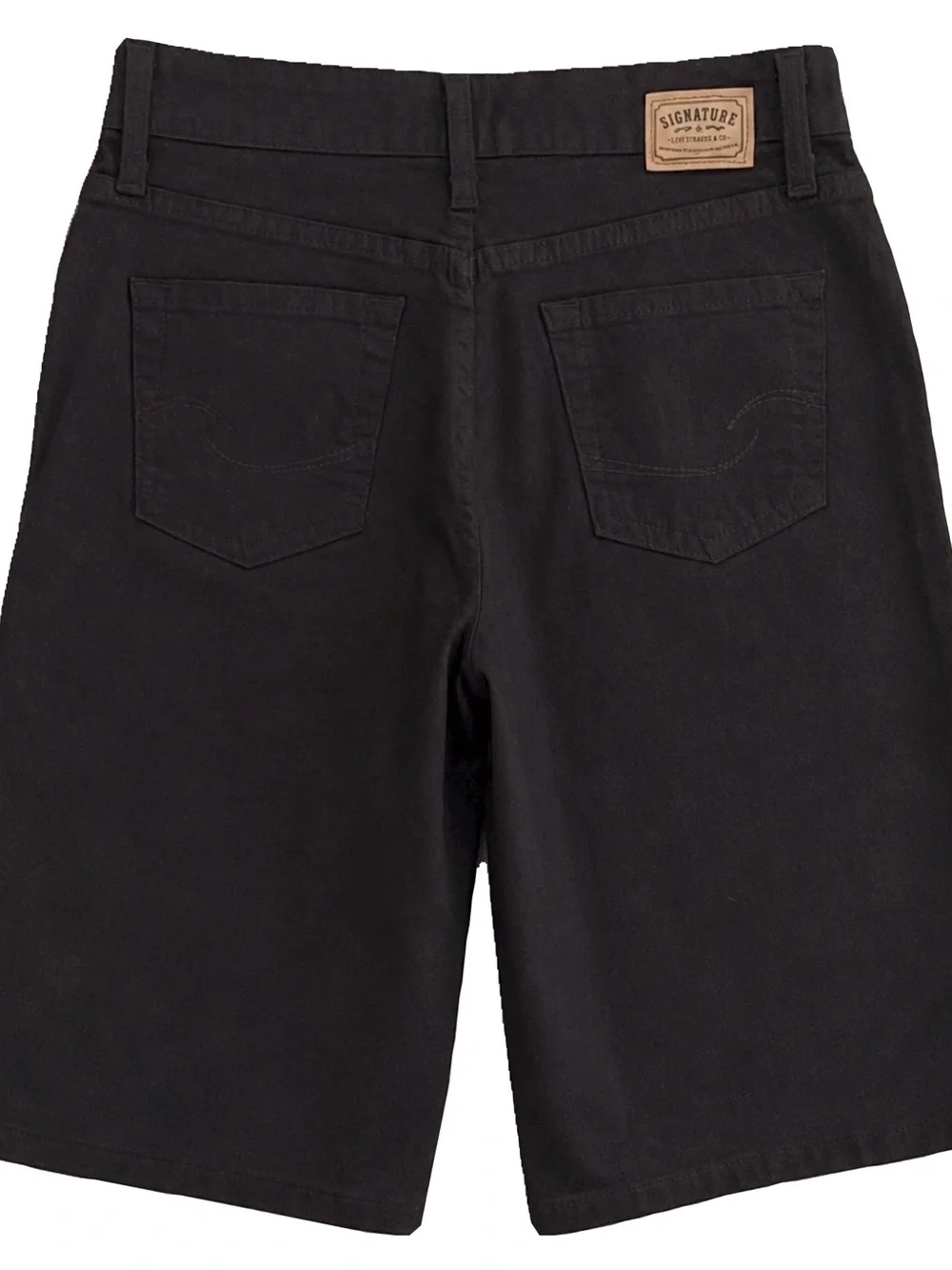 Levi's Black Slim Control Denim Bermuda Shorts